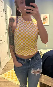 Yellow Checkered Tank