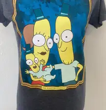 Rick and Morty “The Poopybuttholes” T-Shirt Size Large Blue