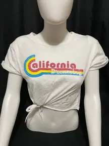 Yellow California Dreamin Cropped Tshirt