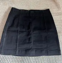 Black Jean Skirt