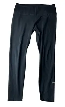 Nike One Dri-Fit Women's High Waisted Full Length Leggings Size XL Black