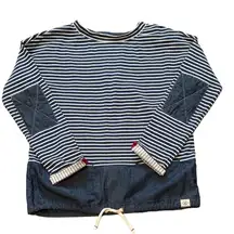 Joules blue striped pullover sz 8