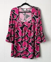 Venezia Womens Top 18/20 Party Cocktail Event Dressy Romantic Feminine Stretch