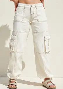 NWT pacsun low rise wide leg cargo pants size 26