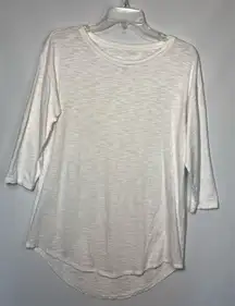 - Chico's Women's The Ultimate Drop Shoulder T-Shirt White Small