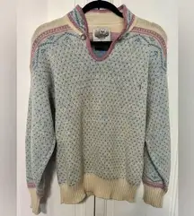 Vintage Ski Merrimack Valley New England “Alps” wool sweater in Sz Small