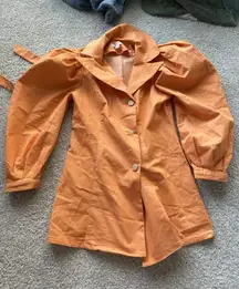 Triple Threads Orange Blazer Top 