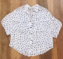 White Shirt With Triangles