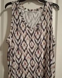 Maurices 1X Patterned Sleeveless Top - Multicolor NWOT