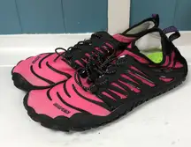 UBFEN hot pink women’s water shoes beach swim lightweight boating shoes‎ 42/9