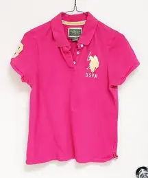 U.S. Polo Assn. USPA Hot pink polo shirt