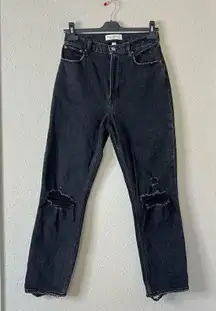 Abercrombie & Fitch  Curve Love The Ankle Straight Ultra High Rise Jeans 27 Long