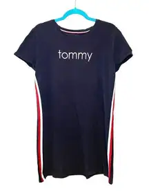 🎓 Tommy Hilfiger Navy Short Sleeve Straight Dress