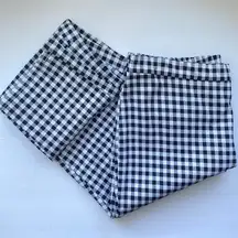 Isaac Mizrahi QVC black checked stretch ankle pants, size 12