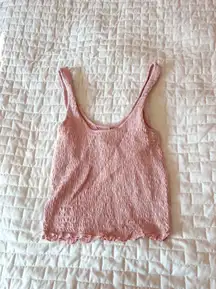 Sabrina Carpenter Collection Light Pink Smocked Tank Top Size XS