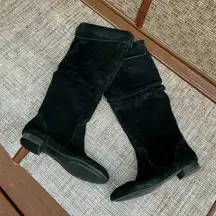 Suede leather pull on boots 🖤🖤