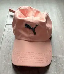 Puma Women's Pink Coral Athletic Workout Adjustable Hat Cap Fitness