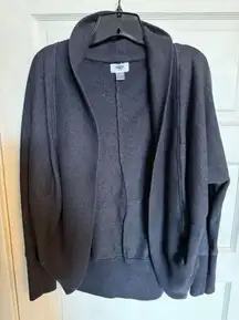 Old Navy‎ Classic Gray Open Front Cardigan Sweater Casual Cozy Layering