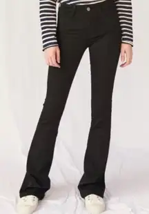 M.i.h. Women’s 28 Merakesh Jeans High Rise Kick Flare Black Stretchy Trendy‎