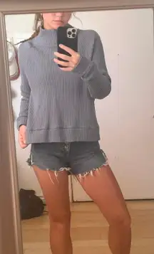 North Face Waffle Knit Sweatshirt 