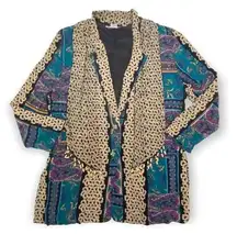 Vintage 80’s Michael Taylor Paisley Print Rayon Blazer Jacket