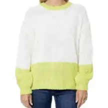 Elodie Women’s Color Block Crew Neck Sweater Size Medium NWT