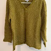 Habitat Olive V-Neck Sweater