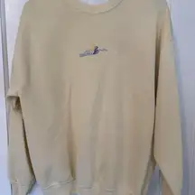 Charlevoix Michigan Embroidered Graphic Sweatshirt Comfy Crewneck Pullover Top