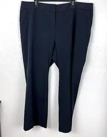 Semantiks Navy Trousers Slacks Career Dress Pants 20WP Petite Plus Size