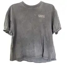 O’Neill Coastal Slate Gray Tropical Print on Back Crew Neck Size Medium