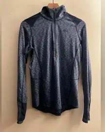 REI Hoodie Screeline Half Zip Pull Over blue Spacedye hiking lightweight L