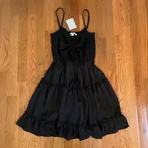 She & Sky Black Mini Dress