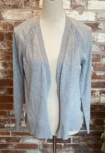 Verve Ami Women's Gray Open-Front Cardigan Size M