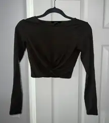 Long Sleeve Crop Top