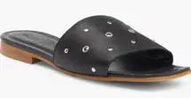 2 Twin Hearts Lea Stud & Grommet Slide Sandal (Women) - NWT size 6 - MSRP $90