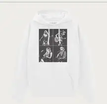 Taylor Swift The Eras Tour Collage White Hoodie