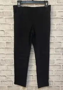 Van Heusen black textured stretch extensible pull on pants 4 short