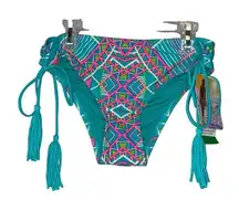 NWT Coco Rave Multicolored Patterned Bikini Bottom