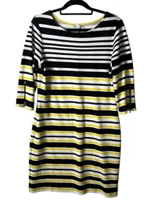 Sandra Darren striped‎ dress women’s size 14 workwear