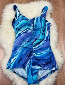 Maxine Of Hollywood 90s does 60s One Piece Swimsuit M/L