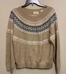 Weatherproof crewneck sweater sz XL Norwegian preppy office comfy fairisle