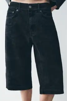 ZARA NWT bermuda shorts washed garment size 6