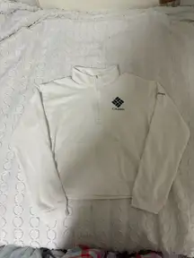 Columbia White Quarter-Zip 