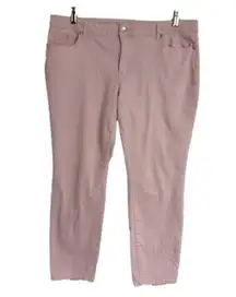 Crown & Ivy High Rise Skinny Jeans Light Pink Size 16. 
5 Pocket Denim
