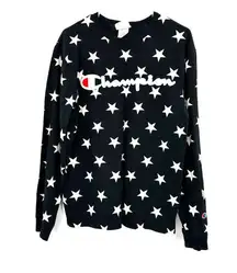 Champion  Heritage Athletic Apparel size Medium‎ crew neck sweater all over stars