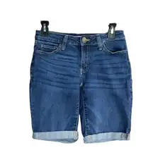 SO Stretchy  Cuffed Blue Jean Shorts Juniors 5/27