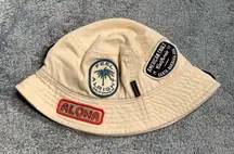 American eagle Cream Bucket Hat with Patches s/m