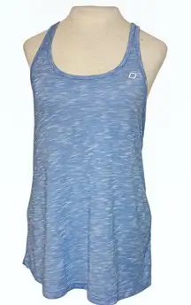 Lorna Jane Slouchy Racerback Tank Top in Heathered Blue Size Medium