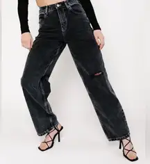 BDG W Black Rip Boyfriend Midrise Relax Fit Jean 31W 32L