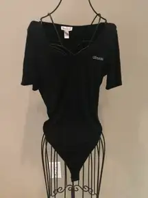 Black Short Sleeve ‘Obsessed’ Bodysuit